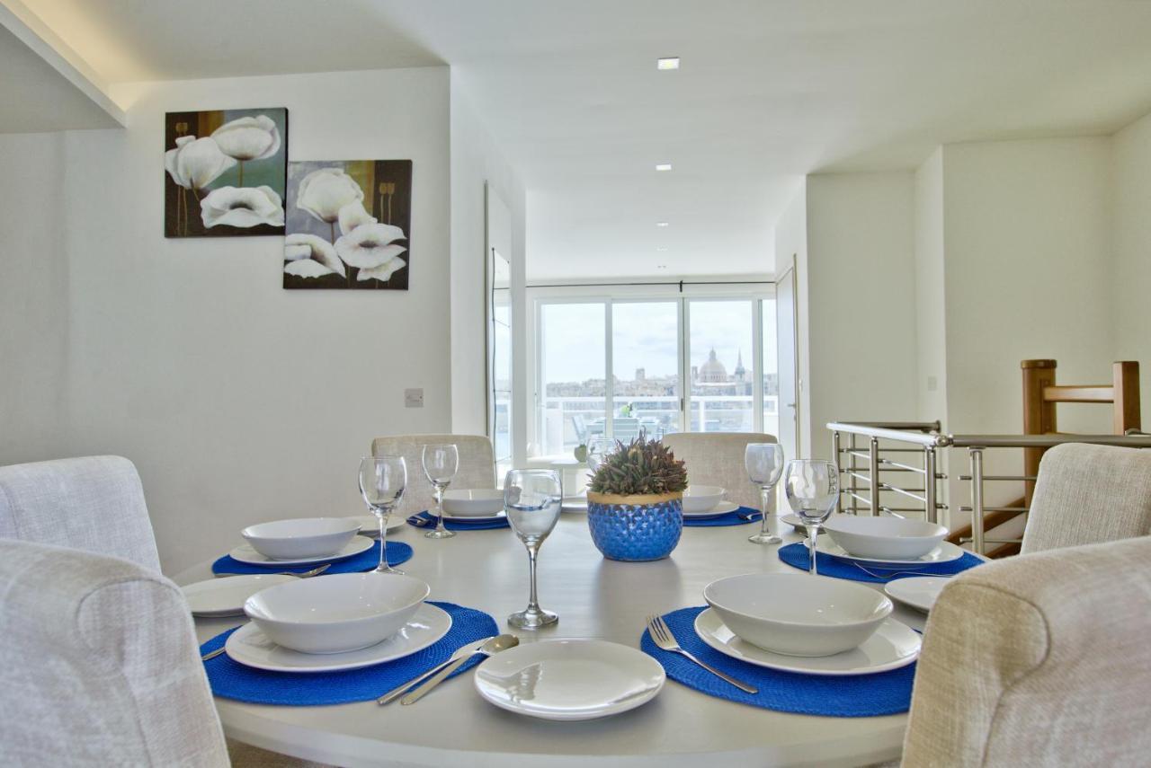 Ferienwohnung Sliema Duplex Penthouse With Sea Views & Private Terrace By Shortletsmalta Exterior foto