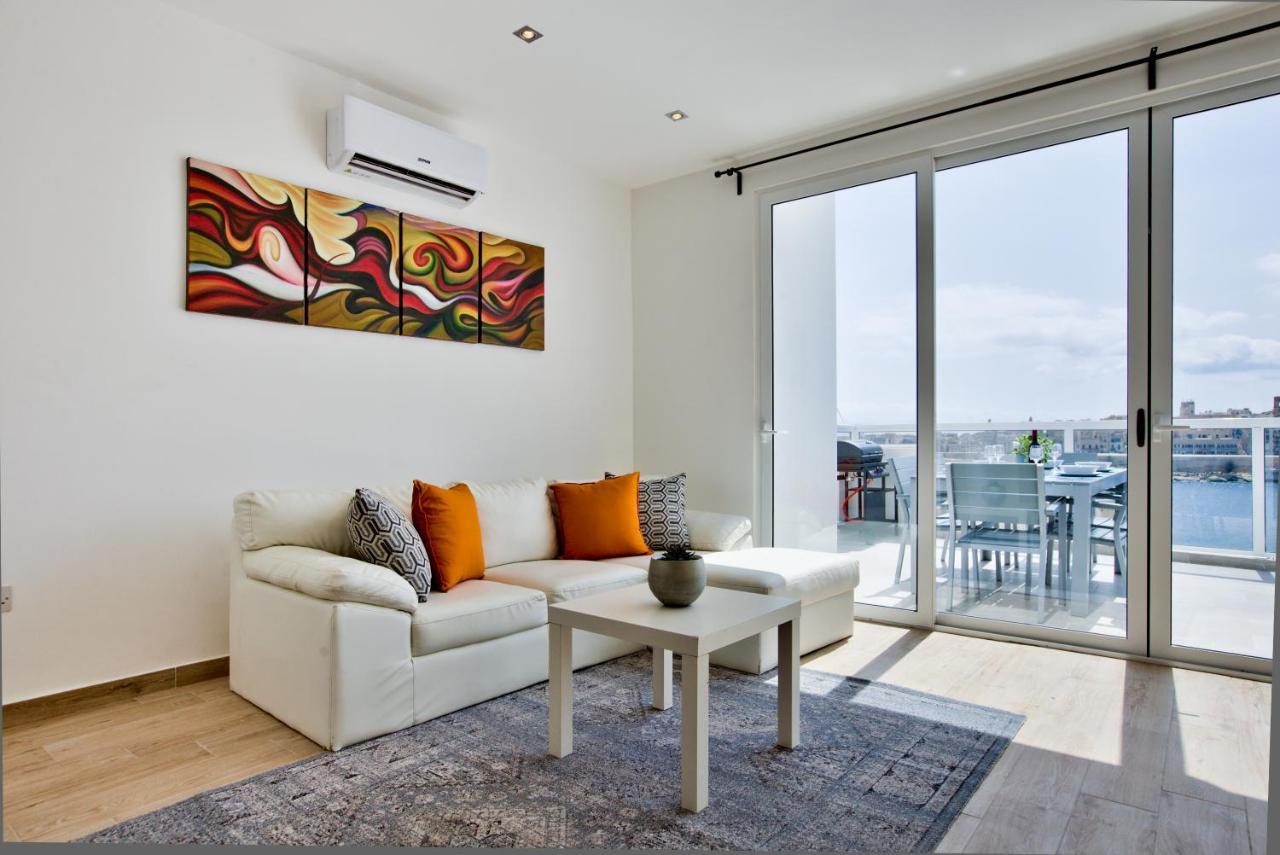 Ferienwohnung Sliema Duplex Penthouse With Sea Views & Private Terrace By Shortletsmalta Exterior foto